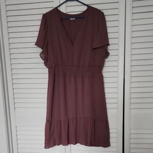 Maurices Mauve Midi Dress